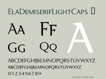 ElaDemiserifLightCaps