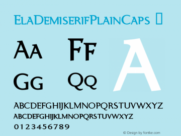 ElaDemiserifPlainCaps