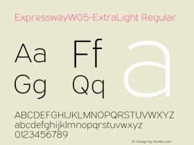 ExpresswayW05-ExtraLight