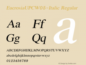 EucrosiaUPCW05-Italic