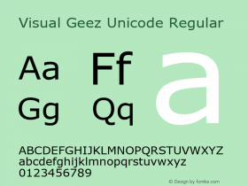 Visual Geez Unicode