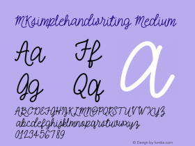 MKsimplehandwriting