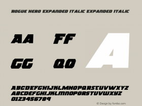 Rogue Hero Expanded Italic