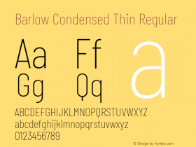 Barlow Condensed Thin