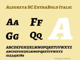 Alegreya SC ExtraBold