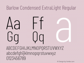 Barlow Condensed ExtraLight