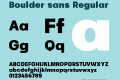 Boulder sans