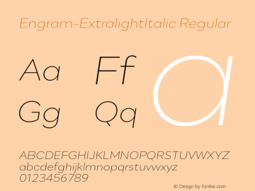 Engram-ExtralightItalic