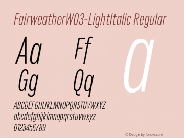FairweatherW03-LightItalic