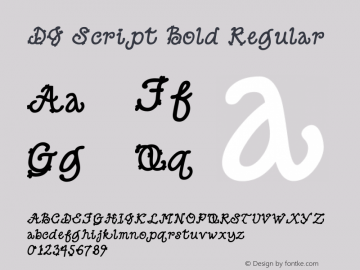 DJ Script Bold