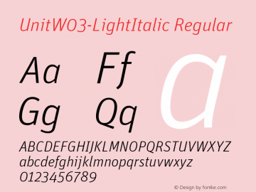 UnitW03-LightItalic