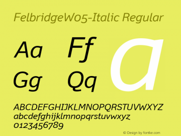 FelbridgeW05-Italic