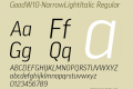 GoodW10-NarrowLightItalic