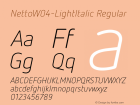 NettoW04-LightItalic