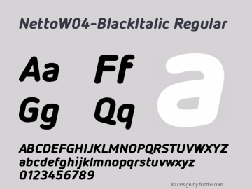 NettoW04-BlackItalic