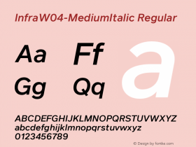 InfraW04-MediumItalic