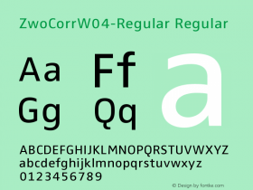 ZwoCorrW04-Regular