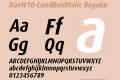 DaxW10-CondBoldItalic