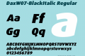 DaxW07-BlackItalic