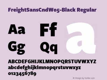 FreightSansCndW05-Black