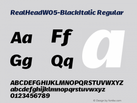 RealHeadW05-BlackItalic