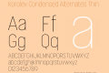 Korolev Condensed Alternates