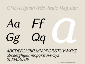 GHEATigranW05-Italic