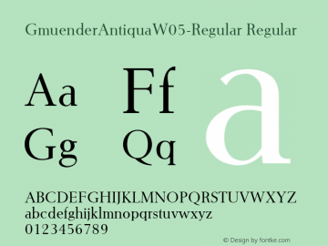 GmuenderAntiquaW05-Regular