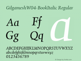 GilgameshW04-BookItalic