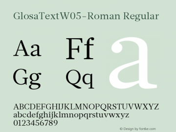 GlosaTextW05-Roman