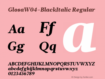 GlosaW04-BlackItalic