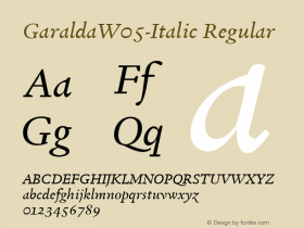 GaraldaW05-Italic