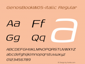 GenosBookW05-Italic