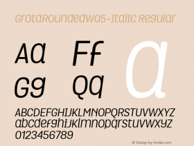 GrotaRoundedW05-Italic