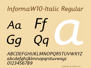 InformaW10-Italic