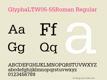 GlyphaLTW05-55Roman