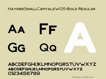 HaymerSmallCapitalsW05-Bold