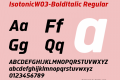 IsotonicW03-BoldItalic