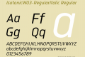 IsotonicW03-RegularItalic