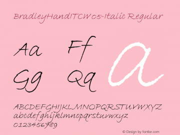 BradleyHandITCW05-Italic