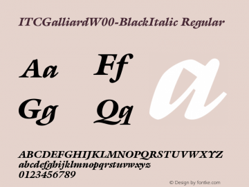 ITCGalliardW00-BlackItalic