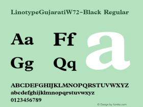 LinotypeGujaratiW72-Black