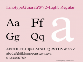 LinotypeGujaratiW72-Light