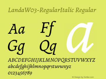 LandaW03-RegularItalic