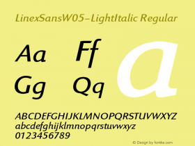 LinexSansW05-LightItalic