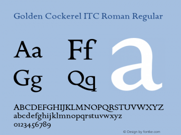 Golden Cockerel ITC Roman