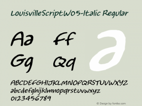 LouisvilleScriptW05-Italic