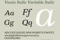 Vanio Italic Variable