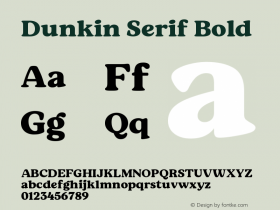 Dunkin Serif