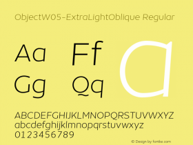 ObjectW05-ExtraLightOblique